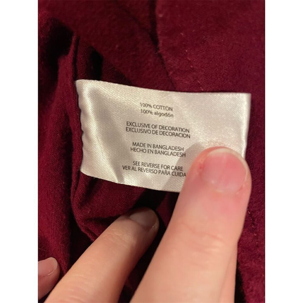 Eddie Bauer Men's L Red Long Sleeve Flannel Button-Up Shirt Casual - Picture 6 of 7